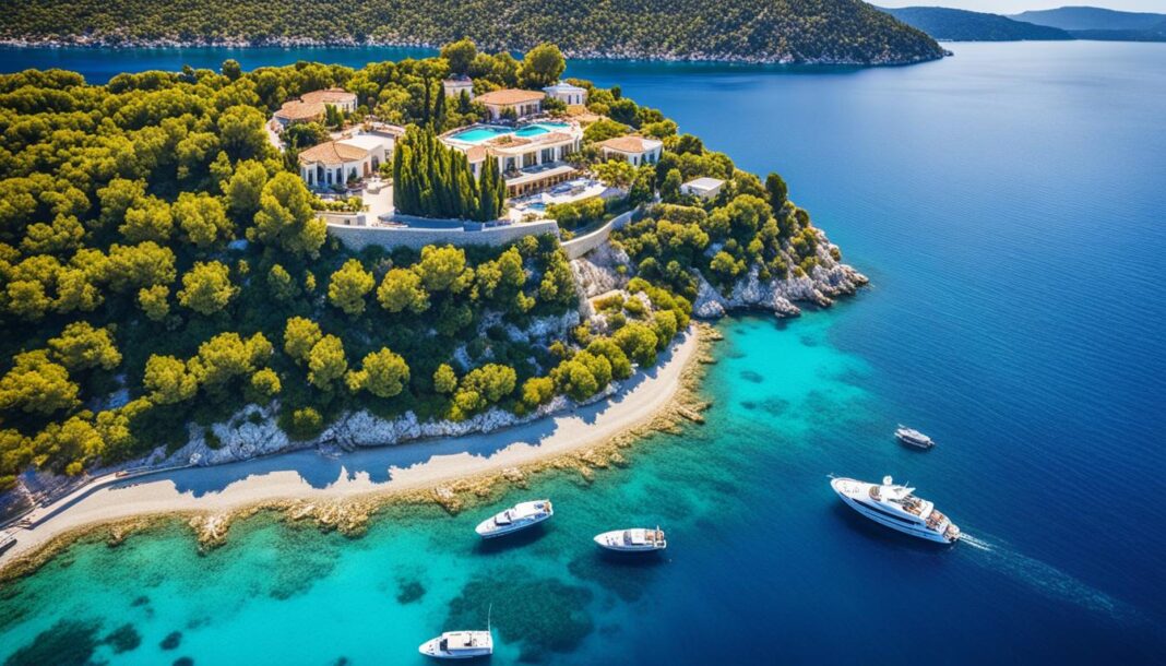 What is the millionaire island in Greece?