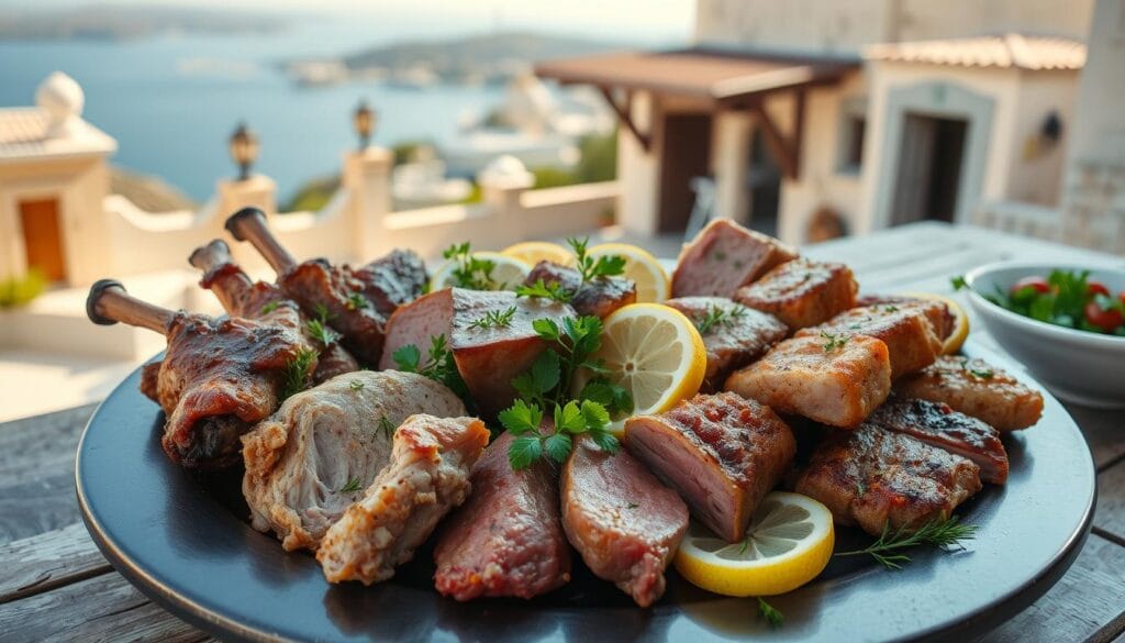 types of meat in Greece