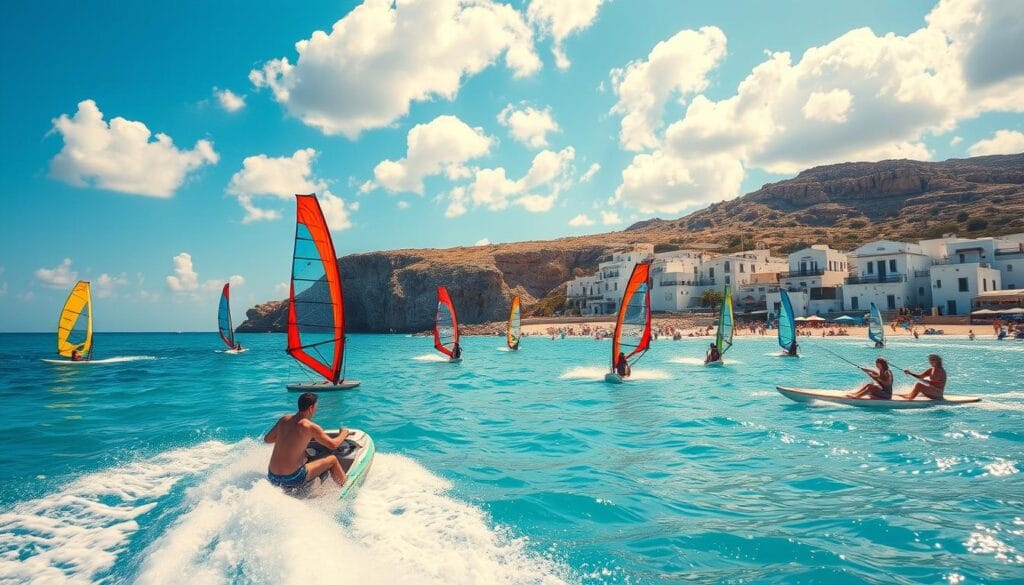 best water sports spots in Greece