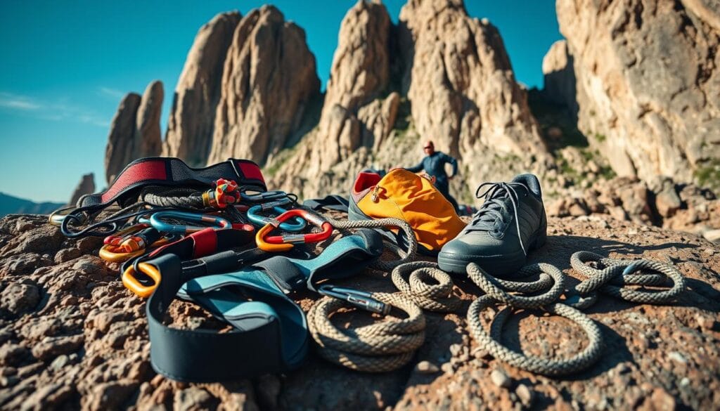 gear for Meteora climbing