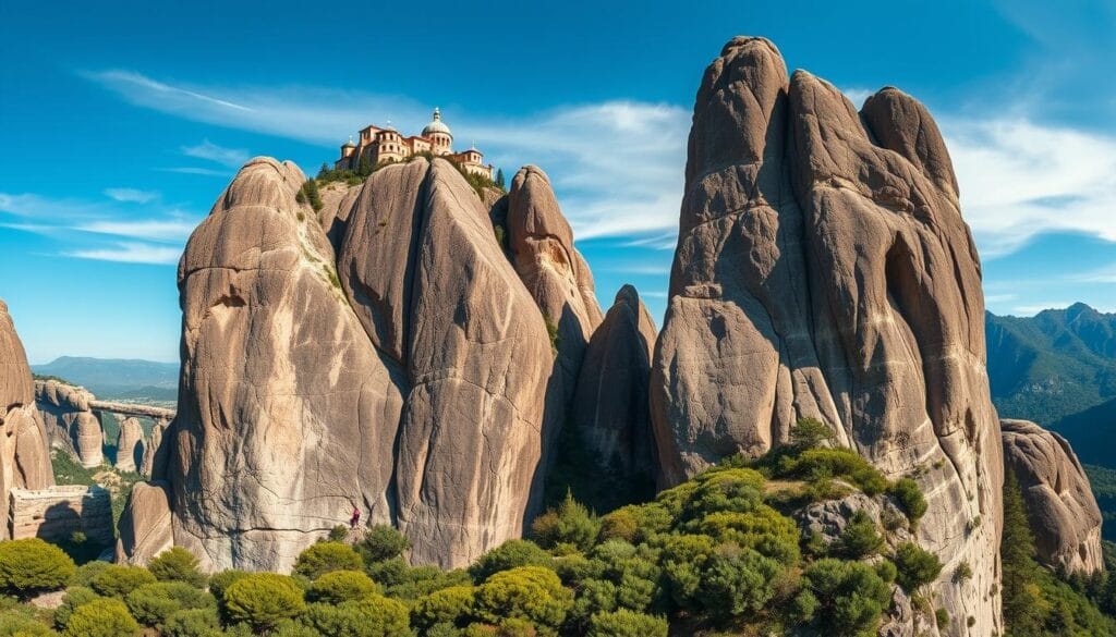 popular climbing routes in Meteora