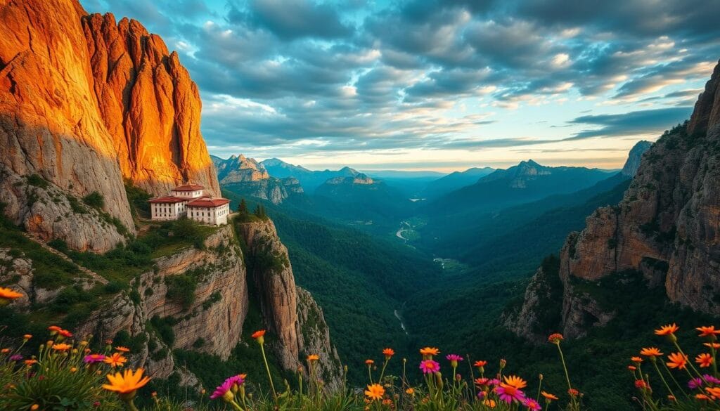 unique landscape of Meteora